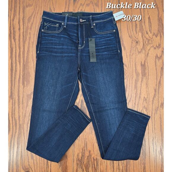 Buckle Black
Dark Wash High Rise Ankle Skinny - Picture 1 of 5